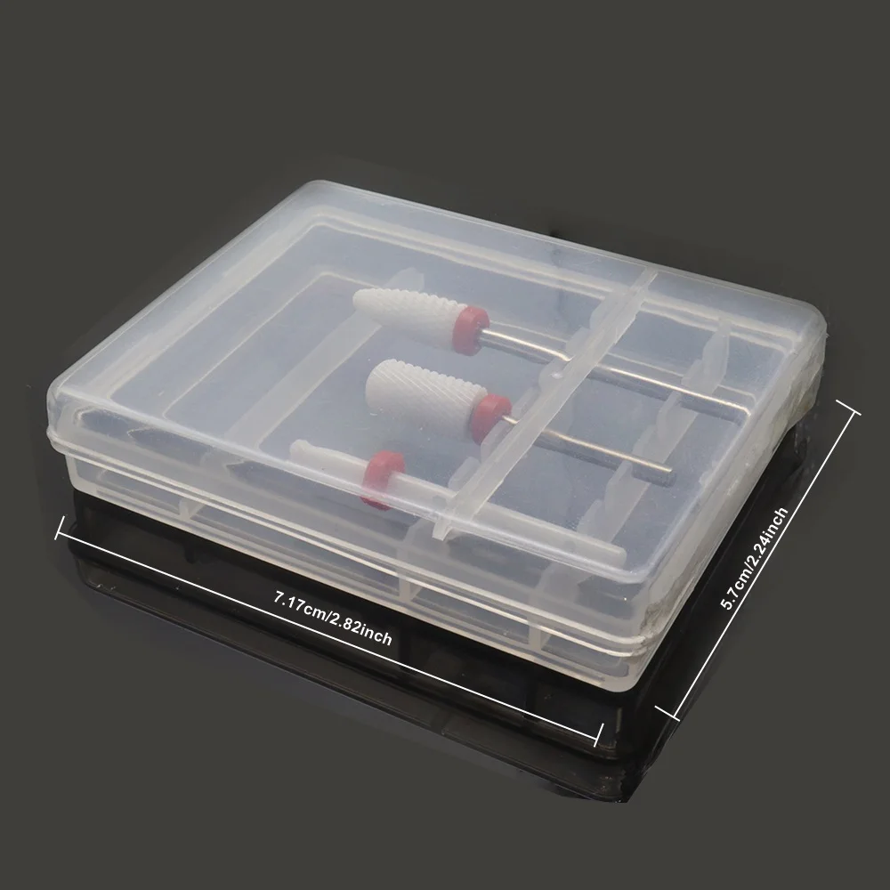 3 قطعة مجموعة لقمة ثقب أظافر سيراميك ، 3/32 بوصة (2.35 مللي متر) لقمة مثقاب كهربائية لآلة حفر الأظافر والباديكير Efile Cuticle Remo