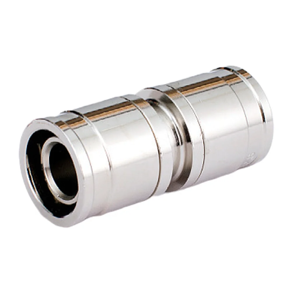 Floor Heating Water Pipe Connector - Brass, Chrome Finish, Multiple Brass Thread Soft Tube Hose Connector 7x2x2cm