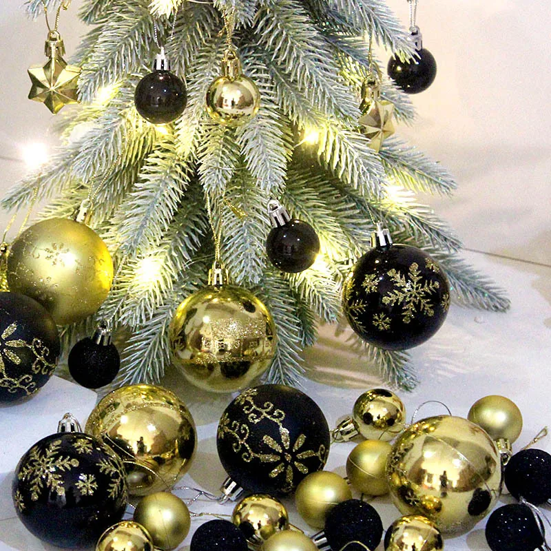 44Pcs/Box Christmas Balls Decoration Pendant Xmas Tree Hanging Balls Ornament Party Home Room Decor Navidad New Year 2025 Gifts view 3