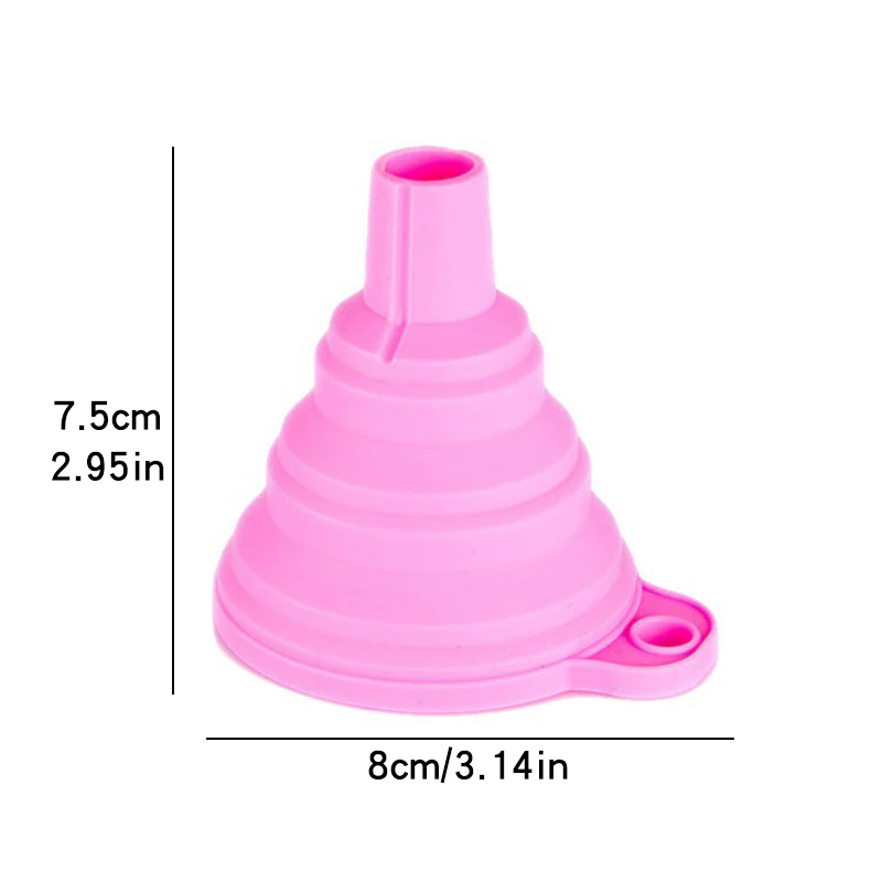 Kitchen Funnel Set, Kitchen Gadget Accessories Foldable Silicone Foldable Funnel for Filling Water Bottles With Liquid Transfer