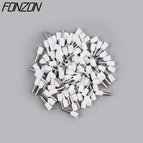 100PCS/pack insulated wire crimp terminals E0508 1008 1508 7508 2508 tubular pressure wire ferrule connectors pin-type connector - Image 8