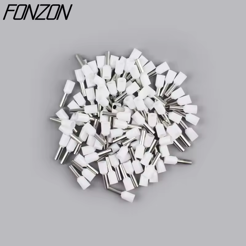 100PCS/pack insulated wire crimp terminals E0508 1008 1508 7508 2508 tubular pressure wire ferrule connectors pin-type connector - Image 8