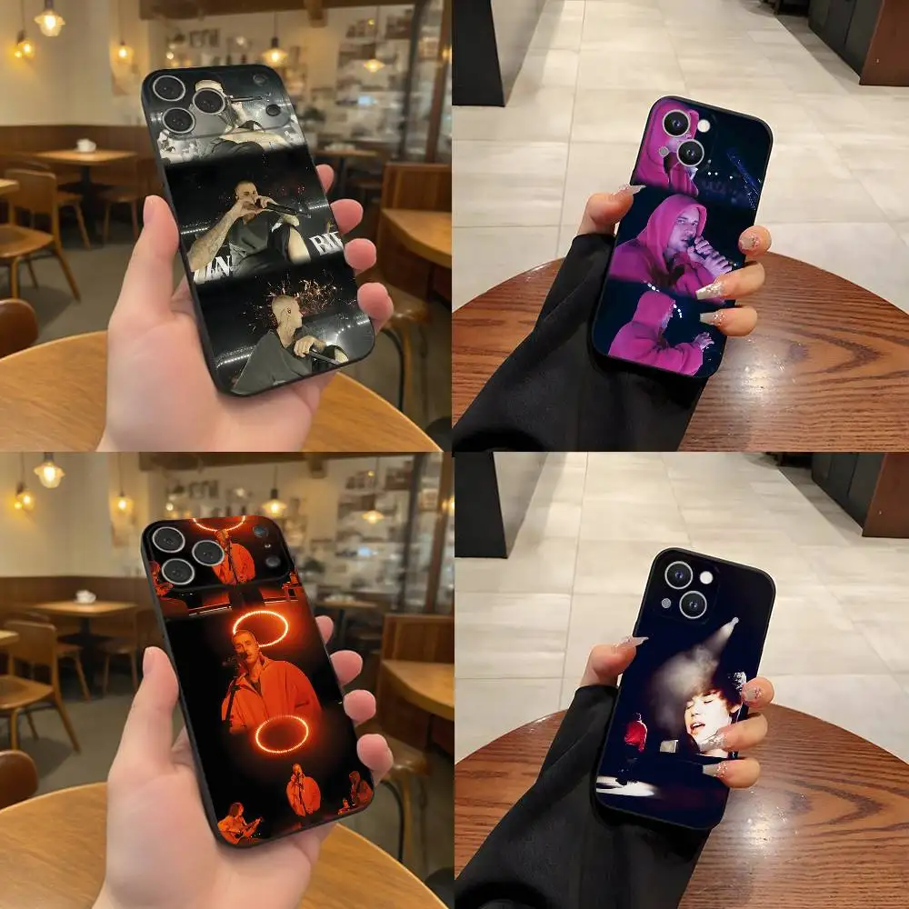 

Singer J-Justin B-BieberS For iPhone 17,16,15,14,13,12,11,Pro,Max,Plus Black Soft Cover Phone Case
