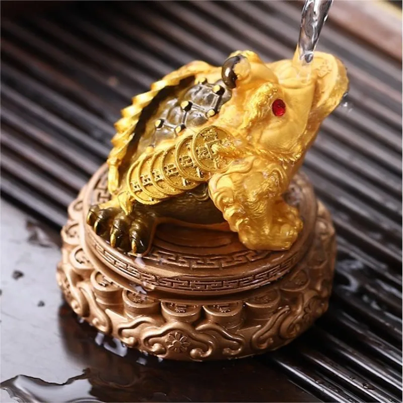 Water Discoloration Gold Toad Tea Pet Decoration Simple Household Creative Tea Table Decoration Kung Fu Tea Accessories Gift Box