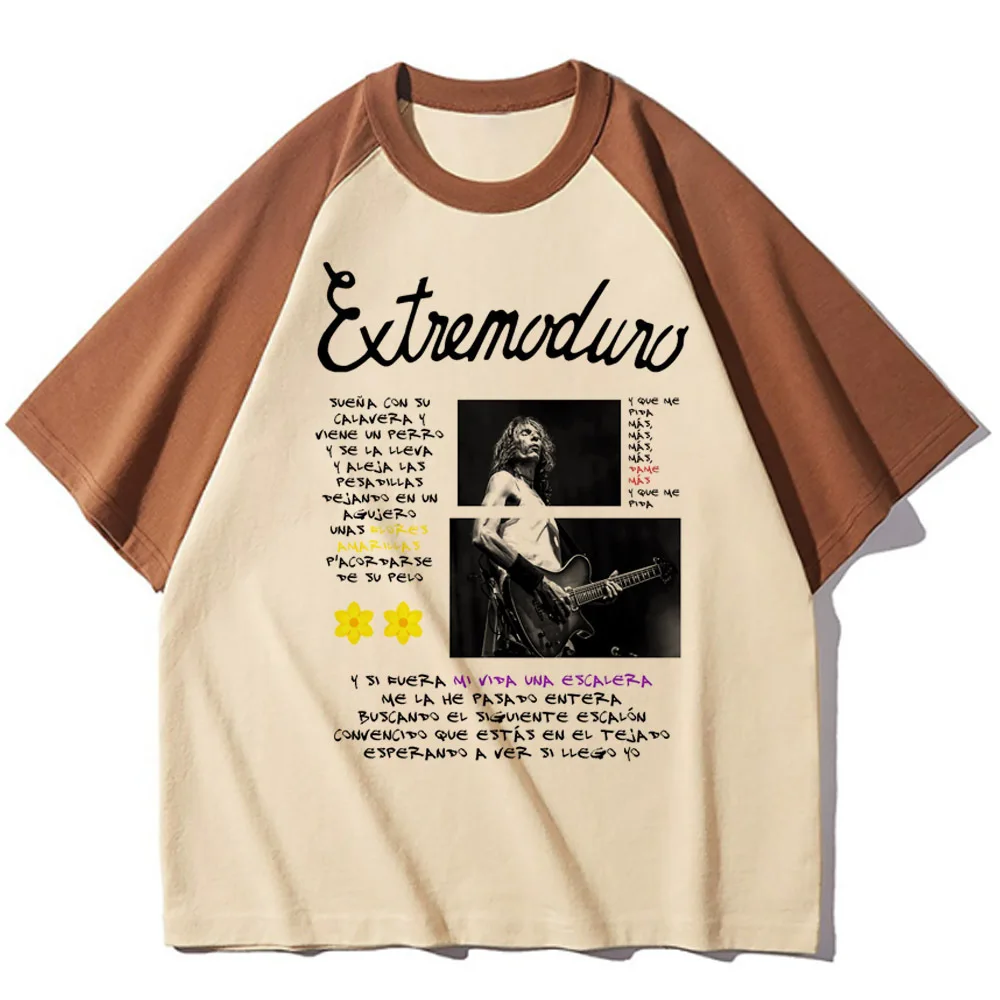 Extremoduro t-shirts women youthful printed design harajuku Tee girl 2000s anime streetwear clothes