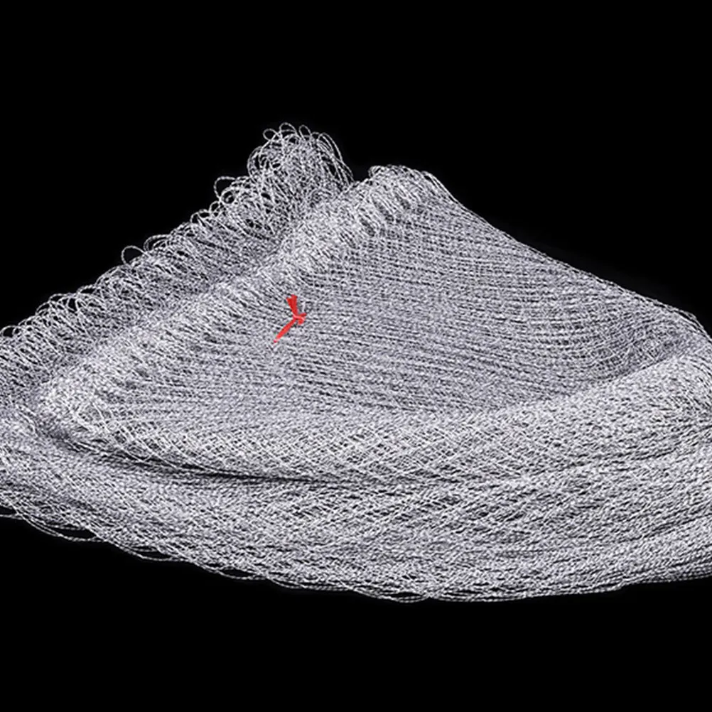 

Fishing Head Silver Grey 40Cm Small Hole Premium Sturdy Mesh Widened Thickened For Fish Shrimp Catching Aquarium Cleaning