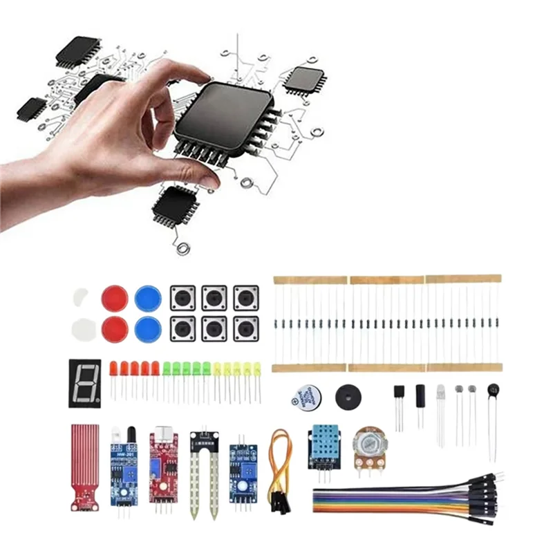 مجموعة أدوات مشروع الإلكترونيات B44C DIY - لوحة تجارب 400 نقطة ربط لمجموعة مكونات Arduino UNO R3