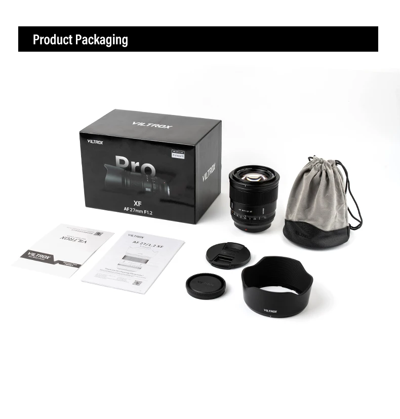 VILTROX 27mm F1.2 Pro Lens for Fuji Sony Nikon