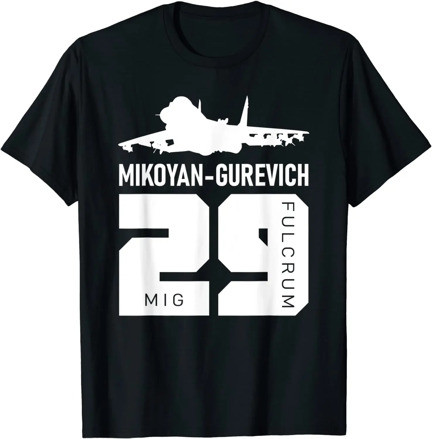 Soviet Russia MiG-29 Fulcrum Fighter Bomber T-Shirt 100% Cotton O-Neck Summer Short Sleeve Casual Mens T-shirt Size S-3XL