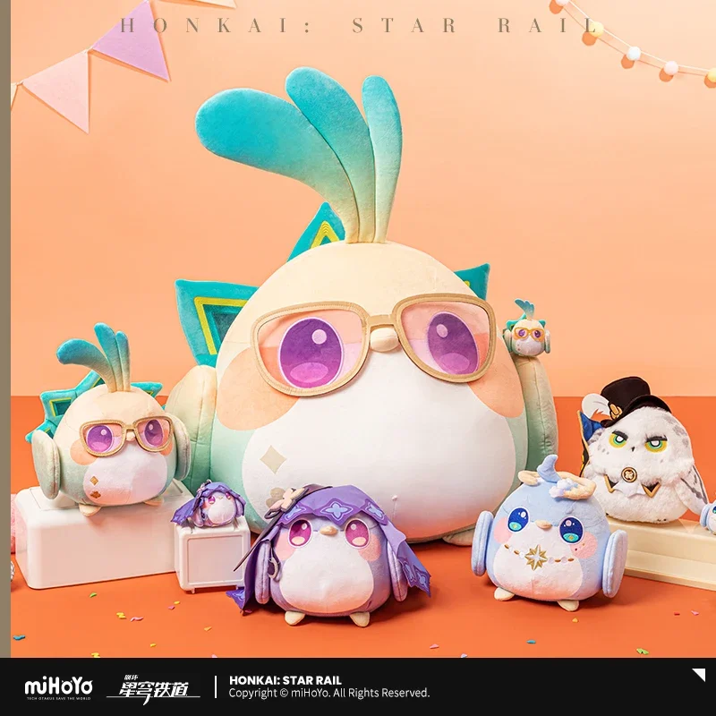 Anime Game Honkai: Star Rail Owlbert Aventurine Black Swan Robin Cosplay Soft Adorable Pendant Key Chain Official MIHOYO