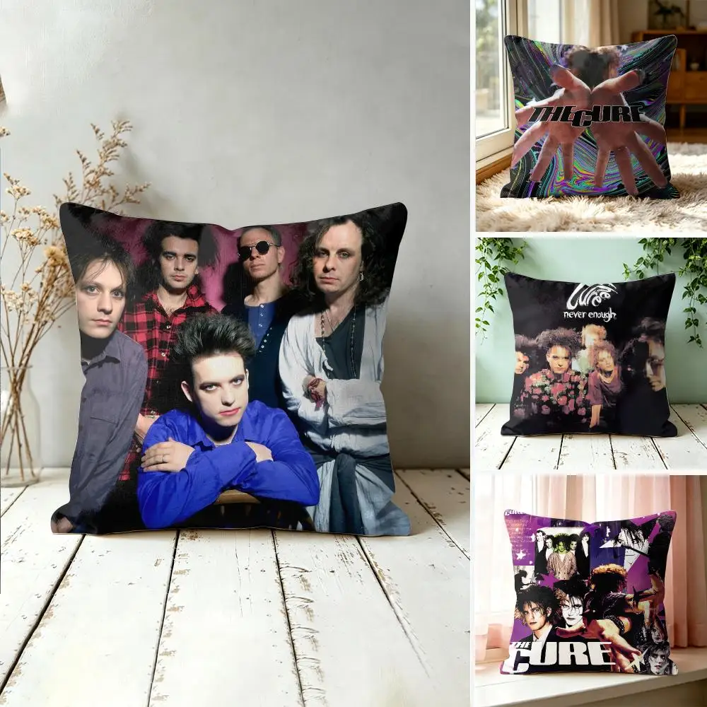 The C-Cure Rock Band Cushion Cover Square Decorative Throw Pillow 40x40cm For Sofa Bedroom Living Room Home Decor