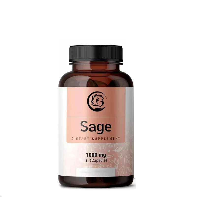 

Sage Capsules-Organic Salvia Officinalis Supplement Promotes Brain Function, Immunity, and Digestive Health-Vegetarian, Non GMO