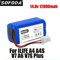 Original 14.8V 12800mah Lithium Battery For ILIFE A4 A4s V7 A6 V7s Plus Robot Vacuum Cleaner INR18650 M26-4S1P battery