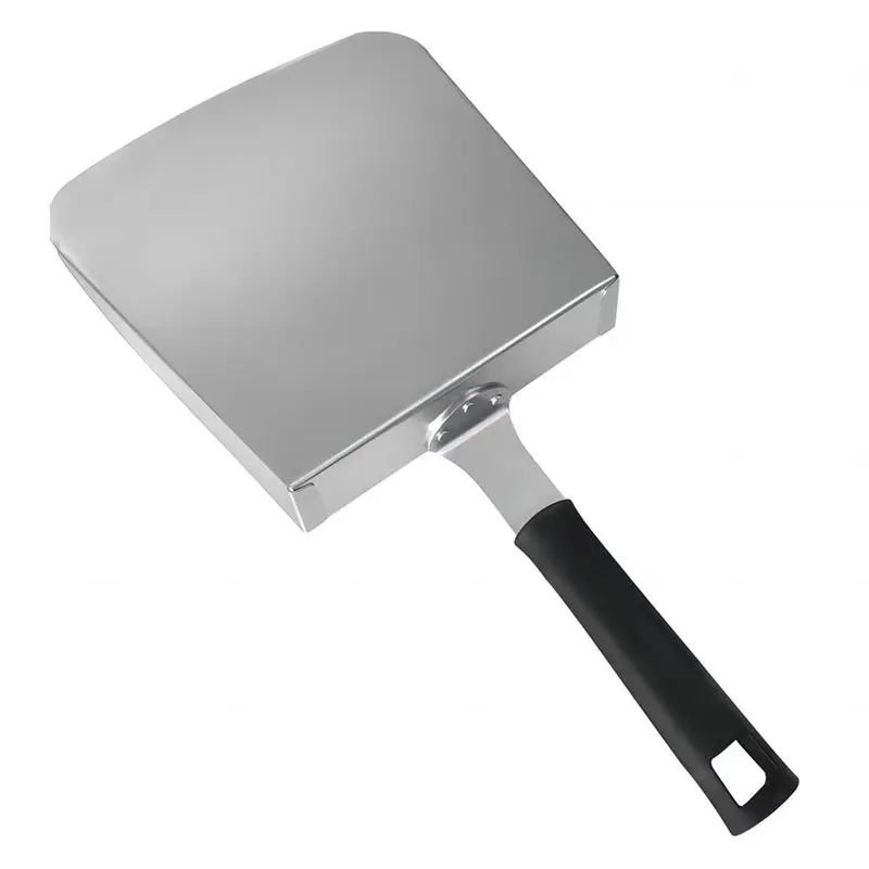 ABKO-transmovedor de alimentos de acero inoxidable para plancha de arroz frito revueltado, cuchara grande para cocinar tipo Hibachi, pala para asar alimentos