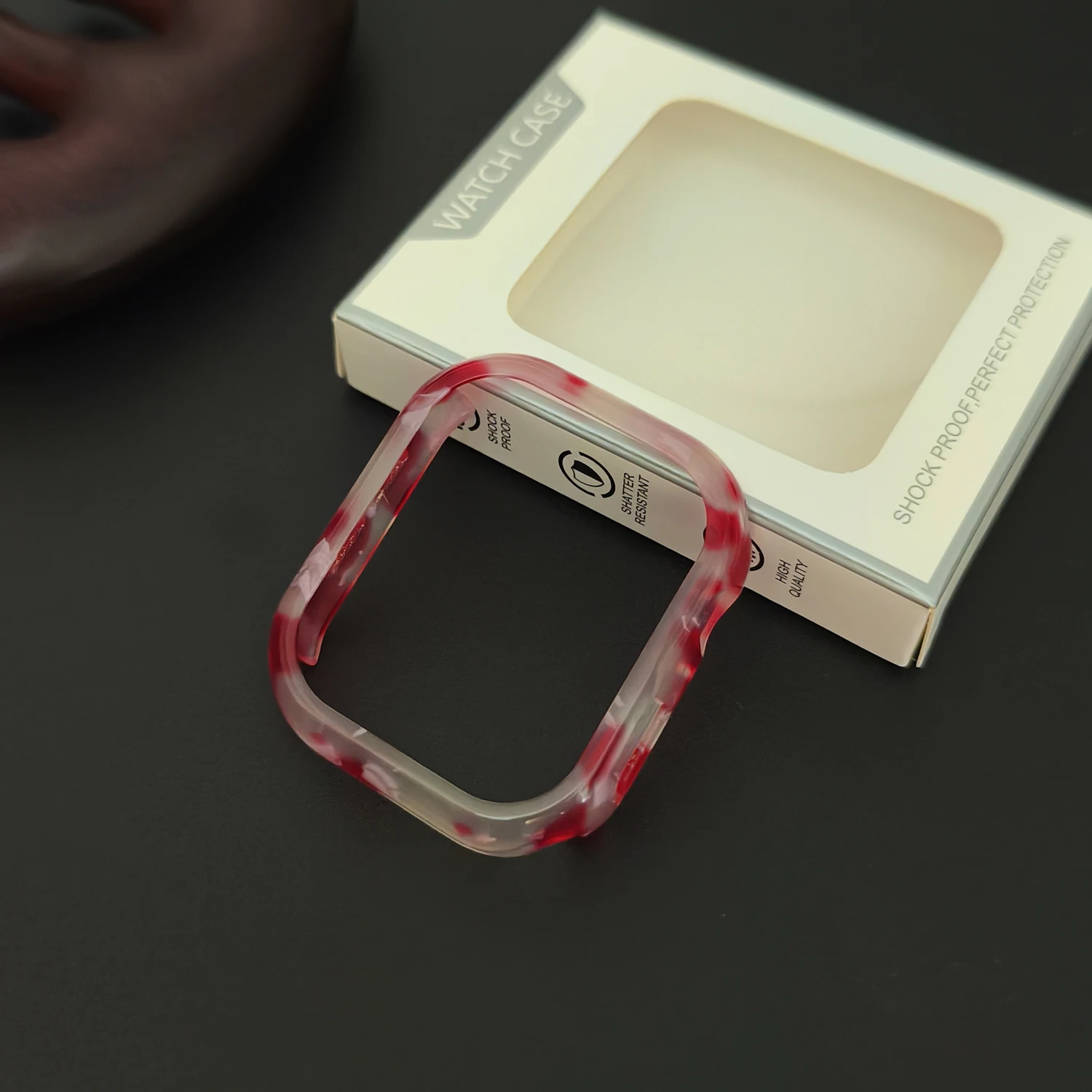 Colorful Resin Hollow Watch Case for Apple Watch S10 46mm 45/44mm 42mm 40/41mm 38mm Female Watch Case Iwatch S9/8/7 image 5