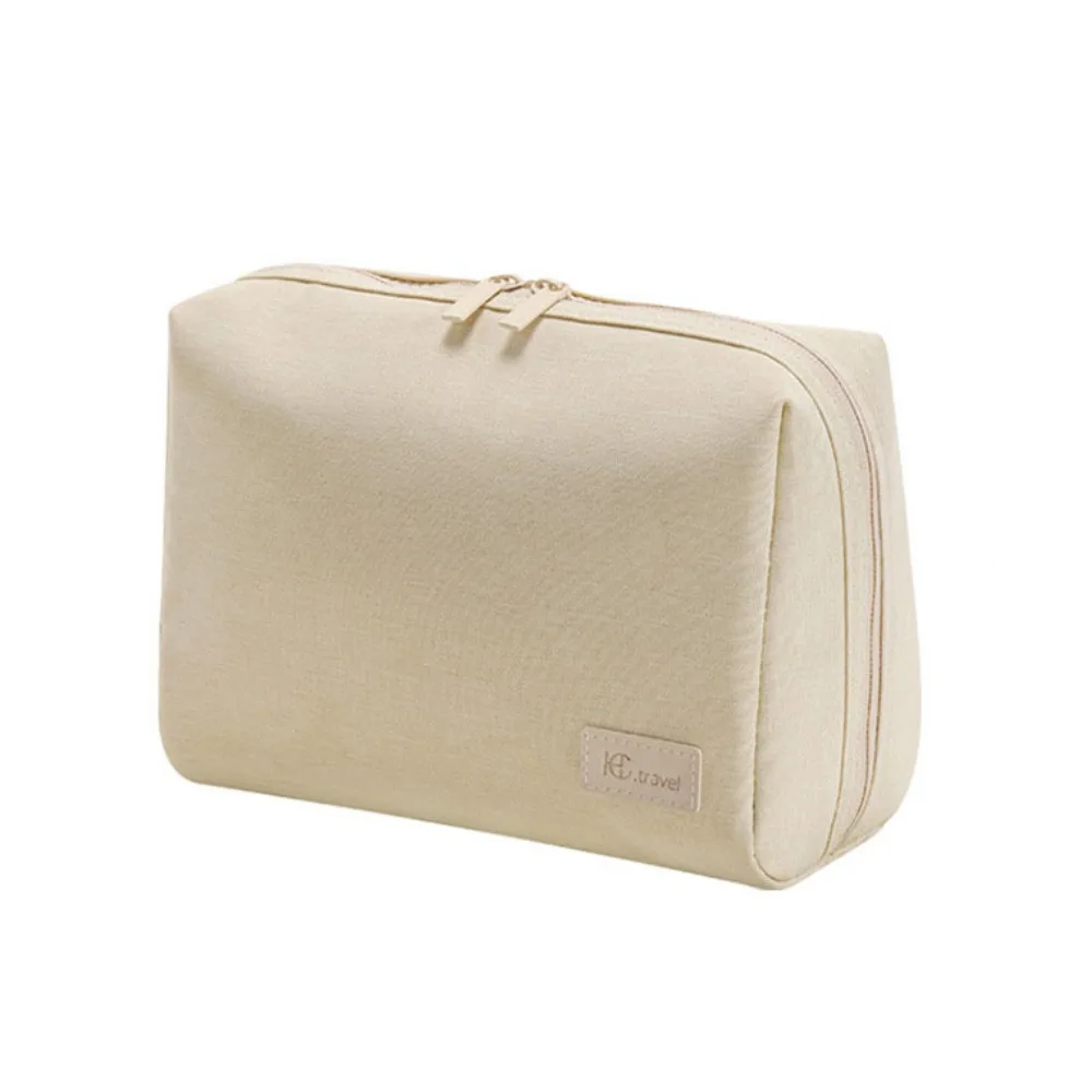 

Solid Color Cosmetic Storage Bag Large Capacity Waterproof Skin Care Storage Bag Lightweight Toiletry Wash Bag for Home