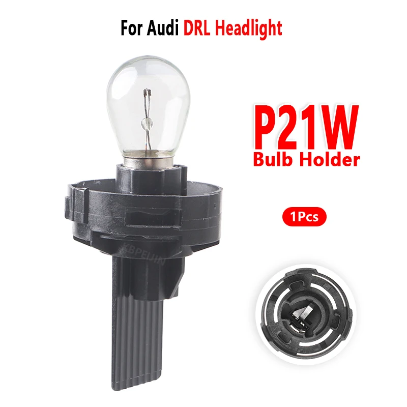 For Audi A8 S8 A6 DRL Headlight P21w Bulb Holder Socket Base 4F0941669 1Pc