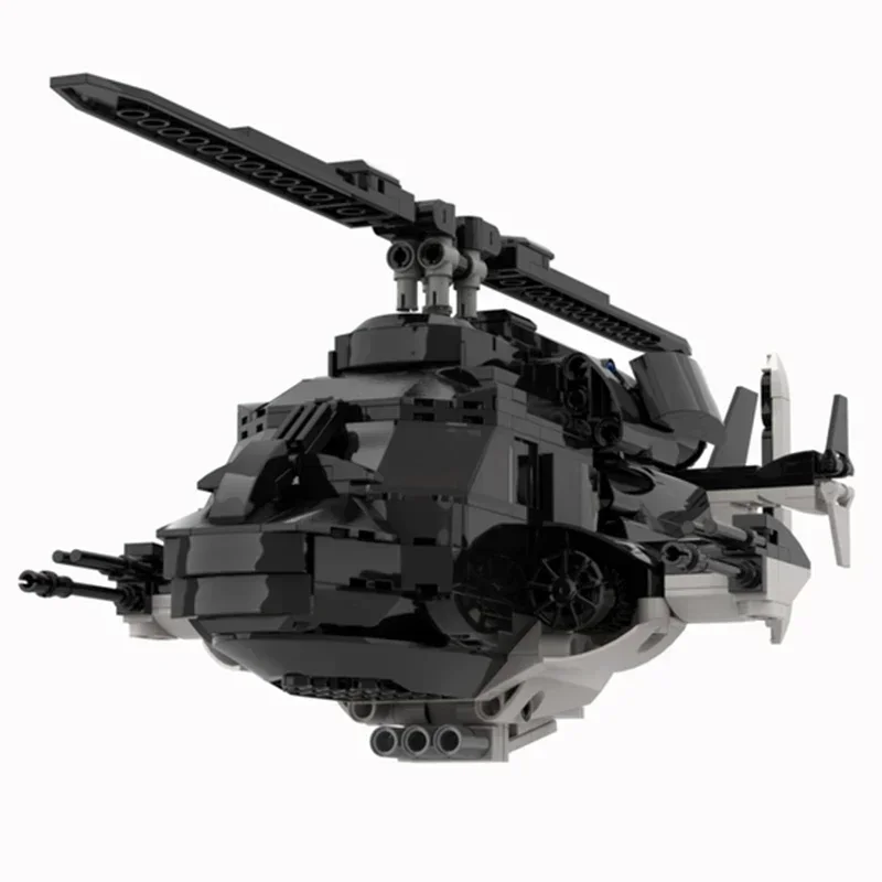 Military Aircraft Model Moc Building Bricks Air Wolf Fighter Technology Modular Blocks Gifts Christmas Toys DIY Sets Assembly