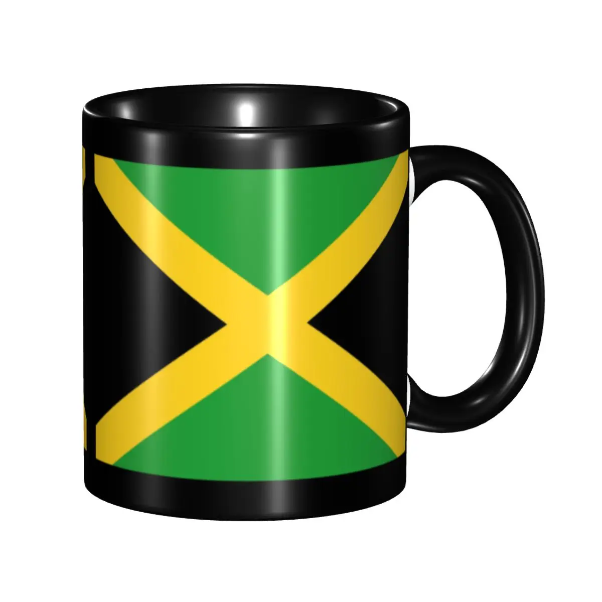 

DIY Flag Of Jamaica Ceramic Mugs Customized Coffee Cup Creative Present