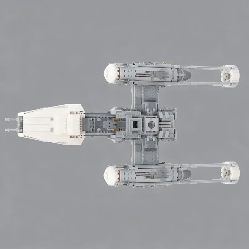 1802PCS MOC Star Battle Movie UCS Resistance Y Wing Model Building Blocks Creative Assembly Display Home Decor Construction Gift view 4