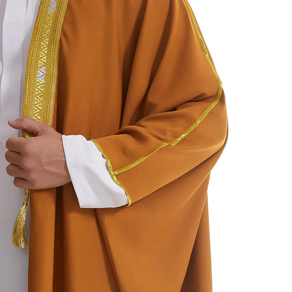 Men Robe Arabic Kaftan Muslim Man Moroccan Dress Kimono Open Abaya Jubba Thobe Djellaba Dishdasha Kimono Jalabiya Clothing