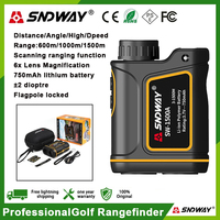 SNDWAY Rangefinder Telescope 600M 1000M 1500M Laser Distance Meter For Hunting Monocular Golf Range Finder Roulette Tape Measure