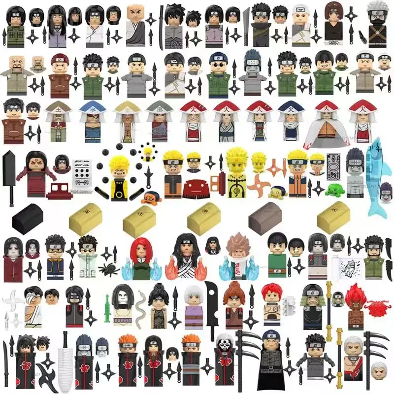 Anime Bricks KDL801 802 803 804 819 Mini Toy Figures Building Blocks Accessories Children Kids Gifts Toys