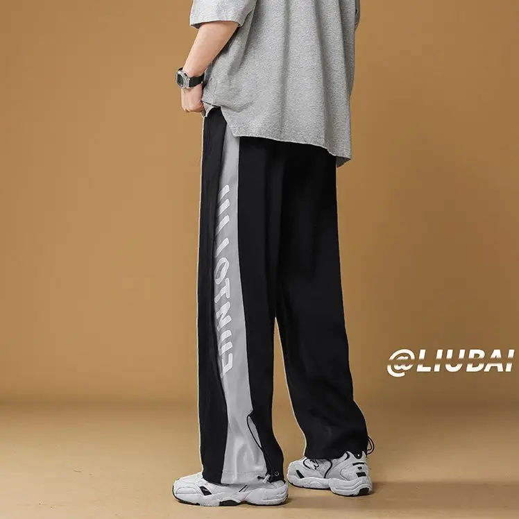 Spring and Summer Thin Loose and Versatile Trendy Typants Sports and Casual Straight 2025 New Men's Pants