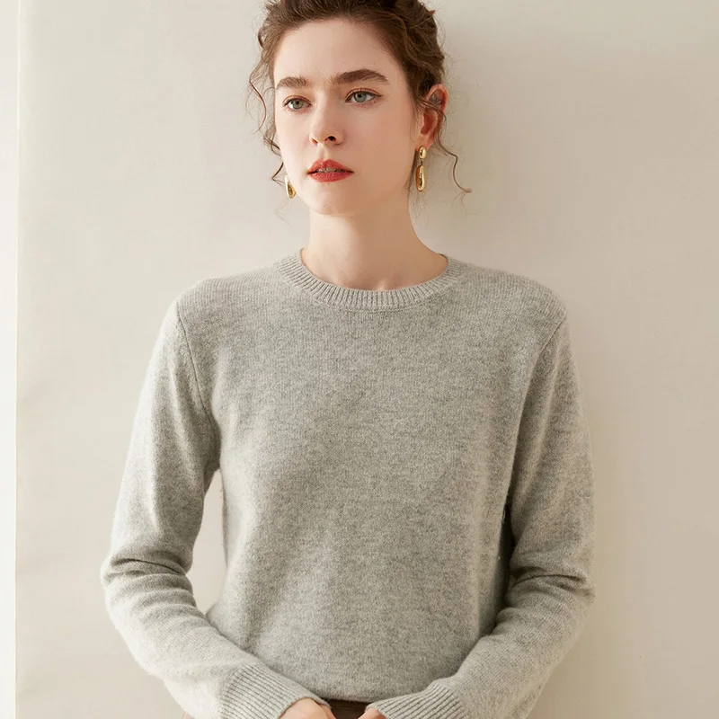 WinvyNee Women Cashmere Sweater O Neck Merino Wool Causal Sweaters Solid Knit Tops Pullovers Jumpers Autumn Winter A1054016