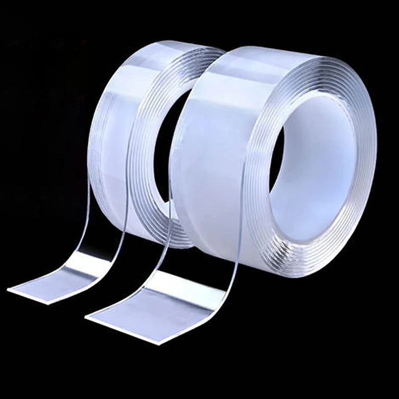 1M/2M/3/5M Nano Tape Double Sided Tape Transparent NoTrace Reusable Waterproof Adhesive Tape Cleanable Home gekkotape