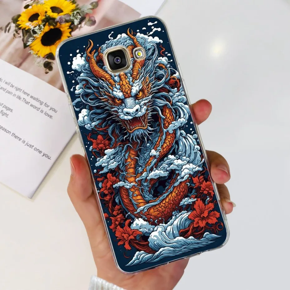 For Samsung Galaxy A3 2016 2017 Cool Dragon Pattern Phone Case For Samsung A3 2016 2017 SM-A310F A320Y Soft Silicone TPU Cases