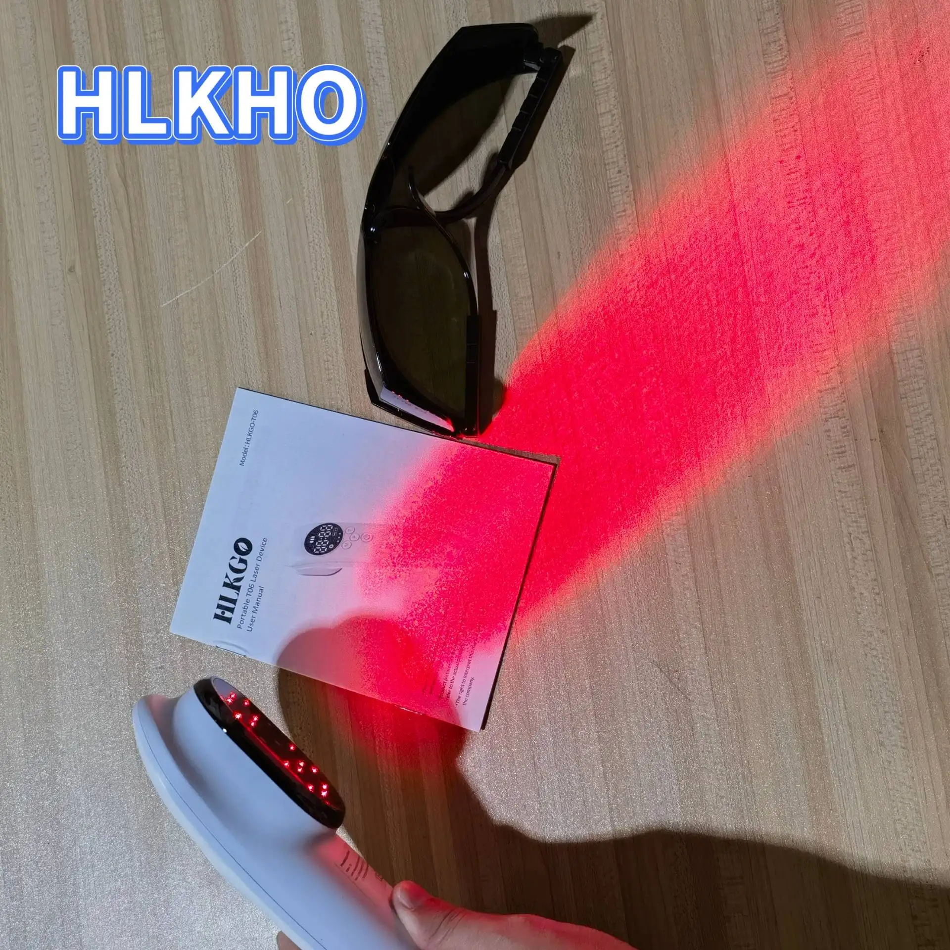 HLKGO 650 nm/808 nm Kaltlasergerät, tragbare Schmerzlinderung für Nervenschäden, Wundheilung