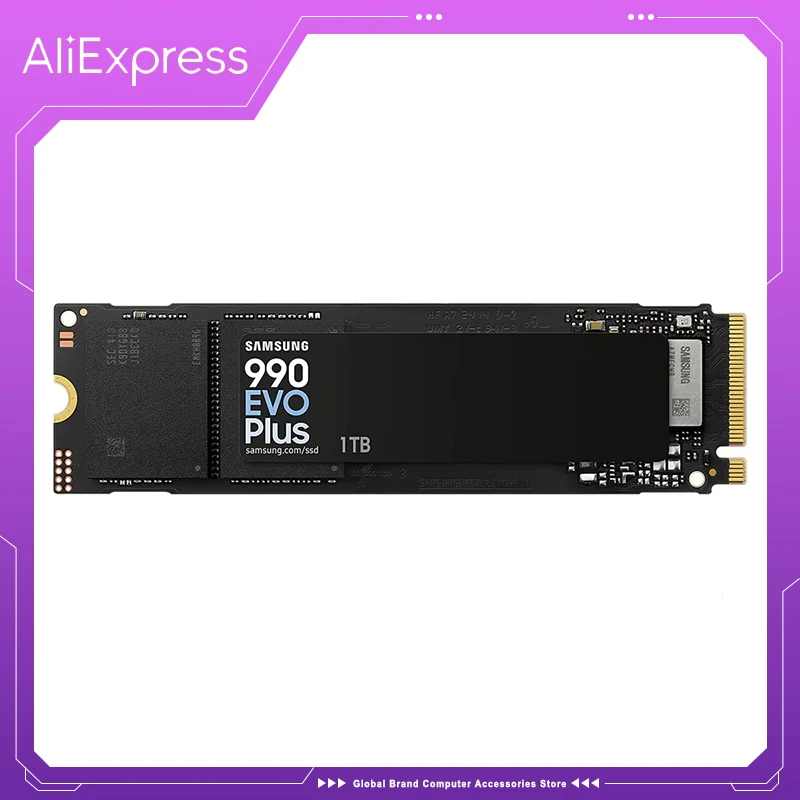 Ssmsung 990 EVO PLUS SSD 1TB 2TB,PCIe Gen 4x4, Gen 5x2 M.2 2280 NVMe Internal Solid State Drive, Speeds Up to 7150MB/s