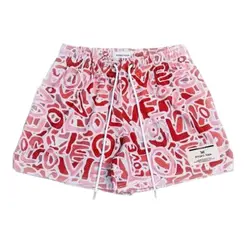 RYOKO RAIN New summer men's shorts men and women's fashion beach seaside casual shorts mesh sports quick-drying quarter pants