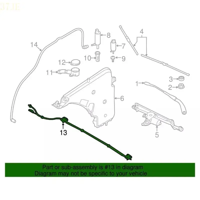 

37JE Front Windshield Washer Nozzle Jet for F82 F83 F32 F33 F36 430i