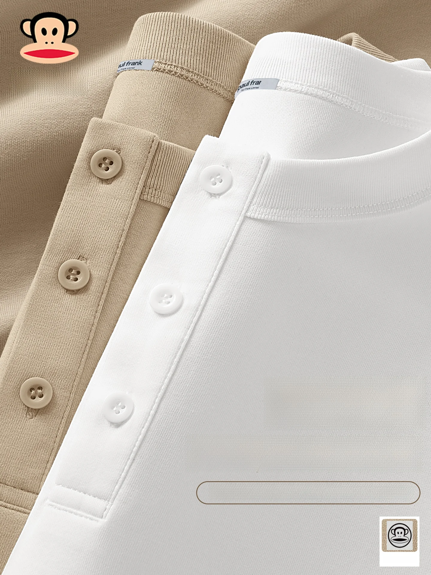 

Ретро-футболка с воротником Генри, мужская базовая футболка с длинным рукавом, весна 2026, новинка, комфортная, свободного кроя, антибактериальная