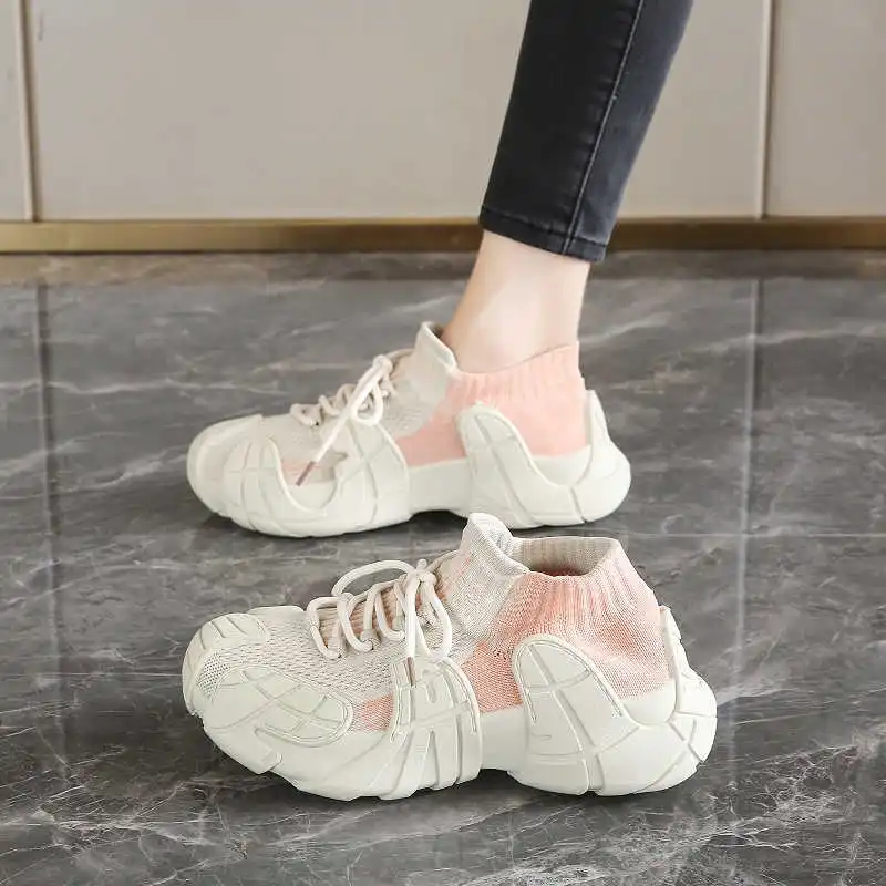 

Key Height Ecoleather Ladies Sneakers Purple Woven Women's Boots Spring Rainbow Shoes For Women Sport Offers