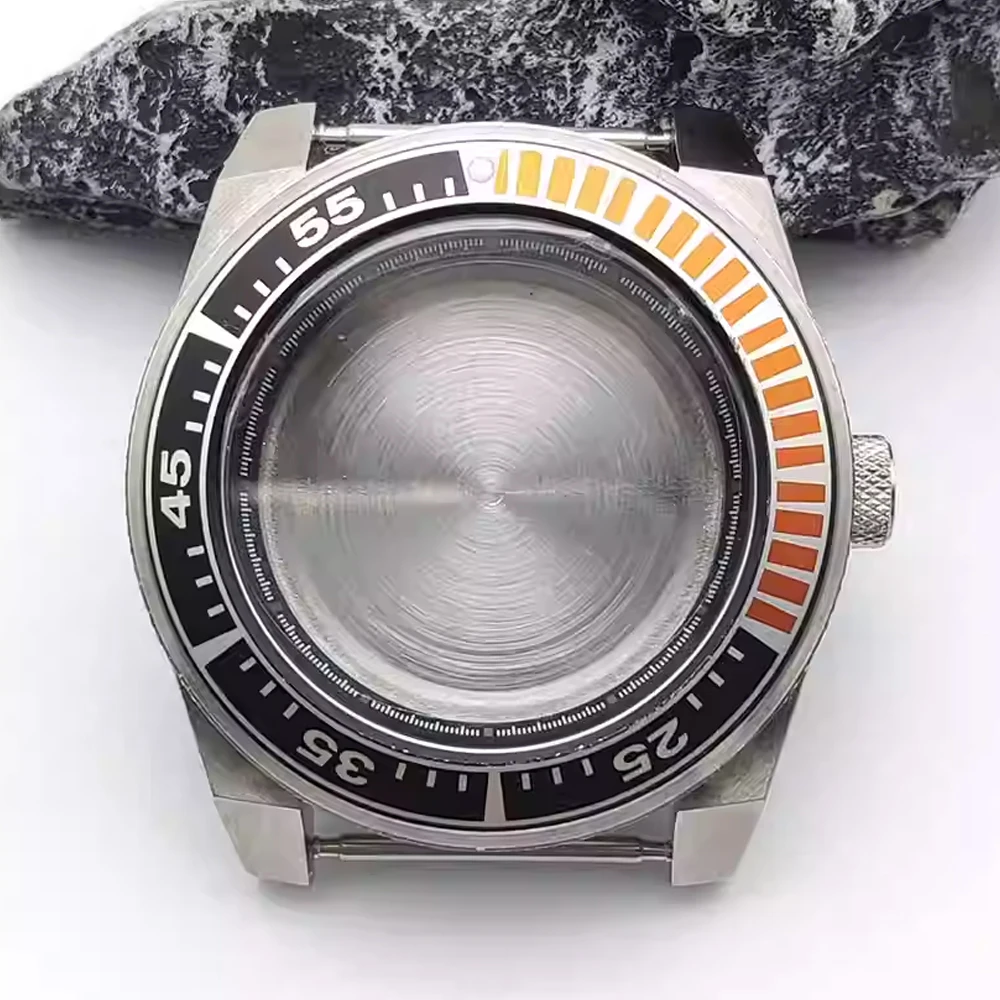 

Stainless Steel Watch Case 43mm, for NH35 NH36 Movement Sapphire Glass Black Inner Ring Case NH35 Watch Shell Fit 28.5mm Dial