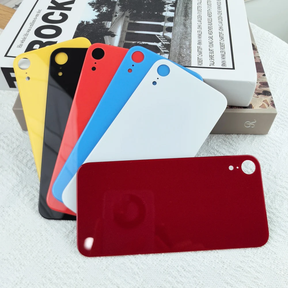 For Apple iPhone XR Back Glass Replacement Battery Cover For IphoneXR Rear Door Housing Case Repair Mobile Phone Part Accessory