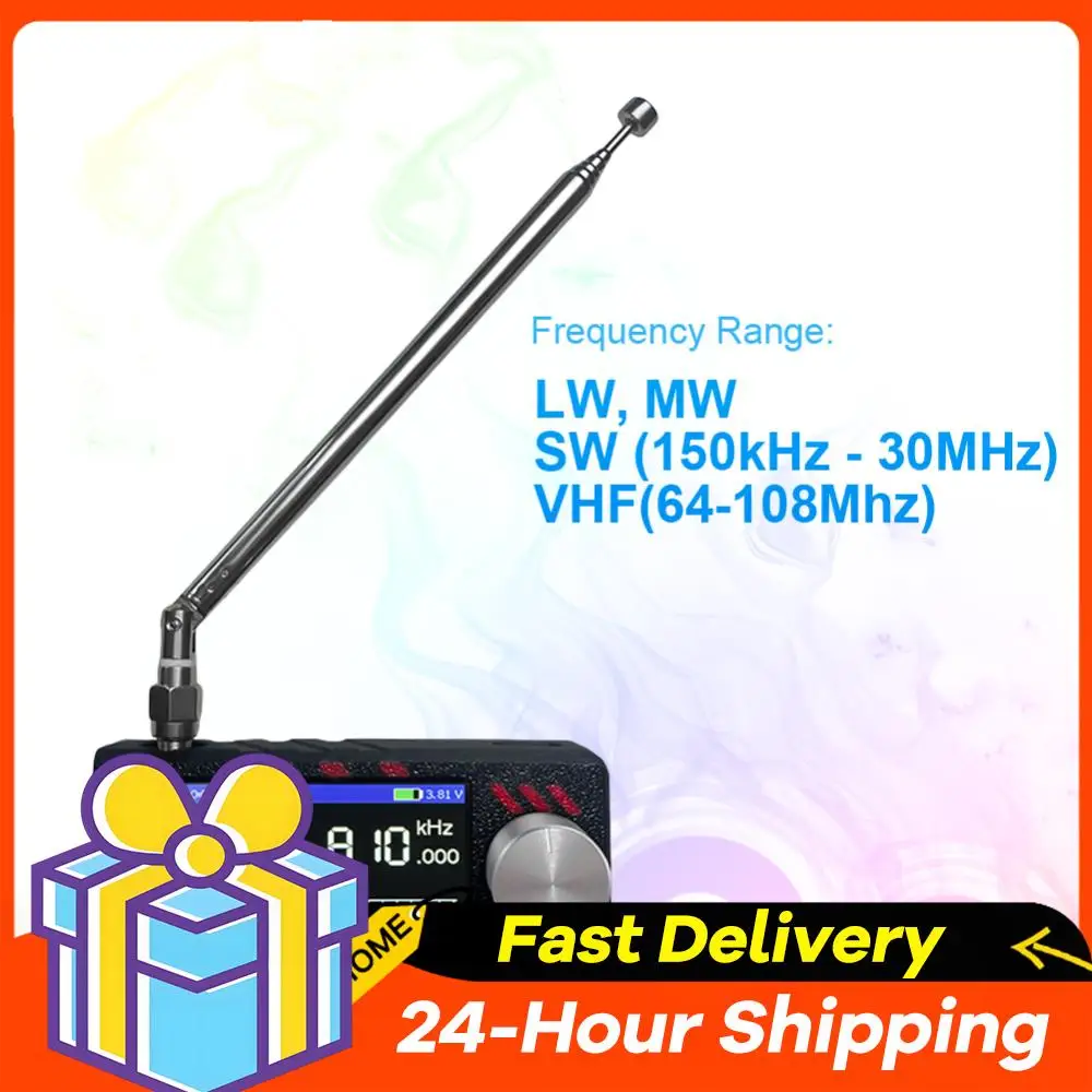 SI4732 LSB USB AM FM FM/AM راديو 1.9 بوصة IPS شاشة راديو جيب صغير HF SW MW VHF راديو DSP راديو #6