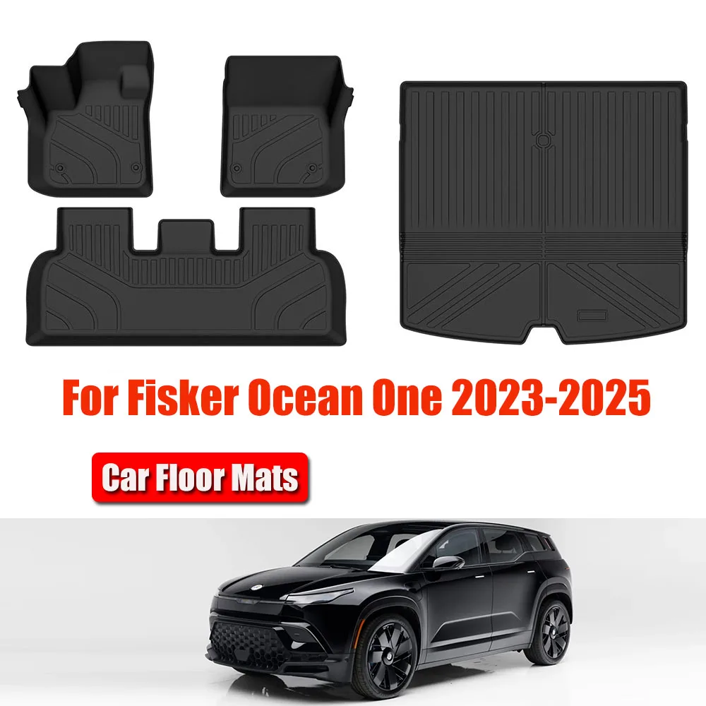

Car Floor Mats Fit for Fisker Ocean One 2023-2025,All Weather Protection TPE Floor Mats Cargo Mat Cargo Liner Accessories