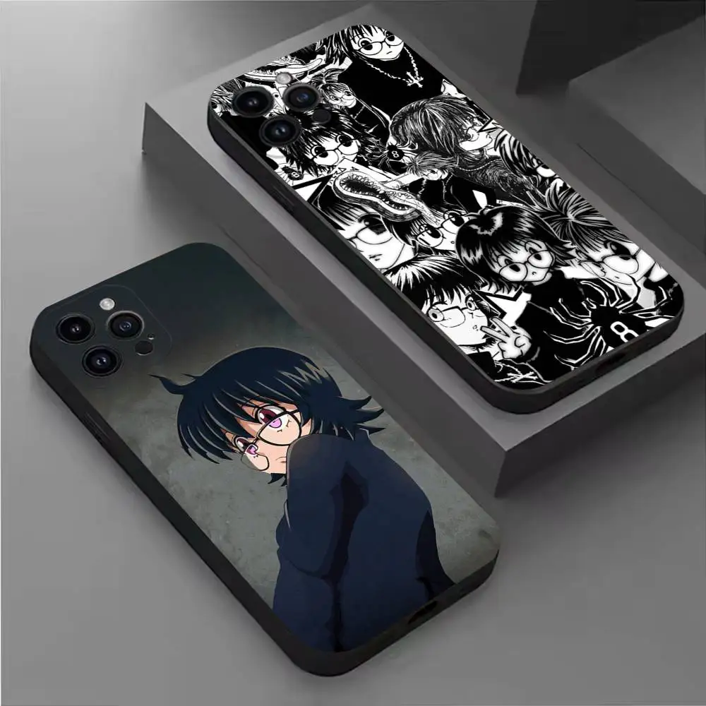 

S-Shizuku M-Murasaki Anime Phone Case For iPhone 17,16,15,14,13,12,11 Plus,Pro Max,XS,X,XR,SE,Mini,8,7,Soft Silicone Black Cover