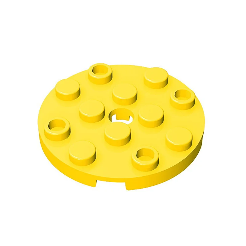 50 Stück 60474 runde Platte 4 x 4 mit Stiftloch Bausteine Spielzeug für technische Bauwerke Kompatible Bauteile Kinder DIY M – Detail 2