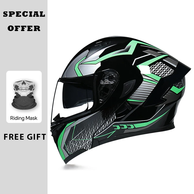 عالية الجودة كامل الوجه دراجة نارية خوذة الرجال سباق الدراجات النارية خوذة الوجه حتى وحدات خوذة DOT Capacete Casqueiro Casque #5