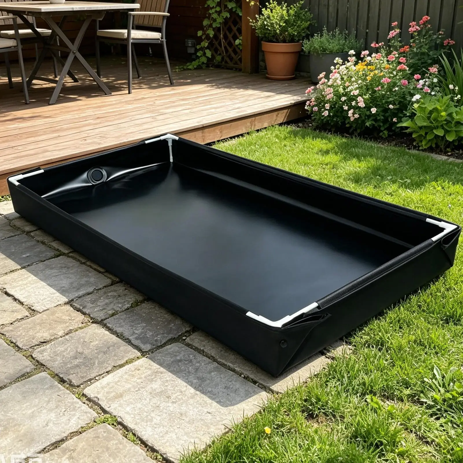 Sand Box For Kids With Detachable Drain Pipe Water Home Bracket Home Bracket Angled Pool For Outdoor Indoor Camping RVs