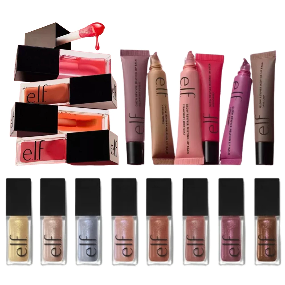 Elf New Glow Reviver Lip Gloss Hidratante con Brillo Espejo, Tinte de Vino Divino, Aceite Labial Voluminizador, Nutre y Maquillaje de Labios Cosméticos