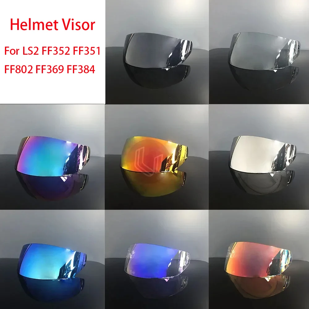 Козырек для мотоциклетного шлема для LS2 FF352 FF351 FF802 FF369 FF384, сменный козырек для шлемов, лобовое стекло, стеклянные очки Козырек для мотоциклетного шлема для LS2 FF352 FF351 FF802 FF369 FF384, сменный козырек для шлемов, лобовое стекло, стеклянные очки