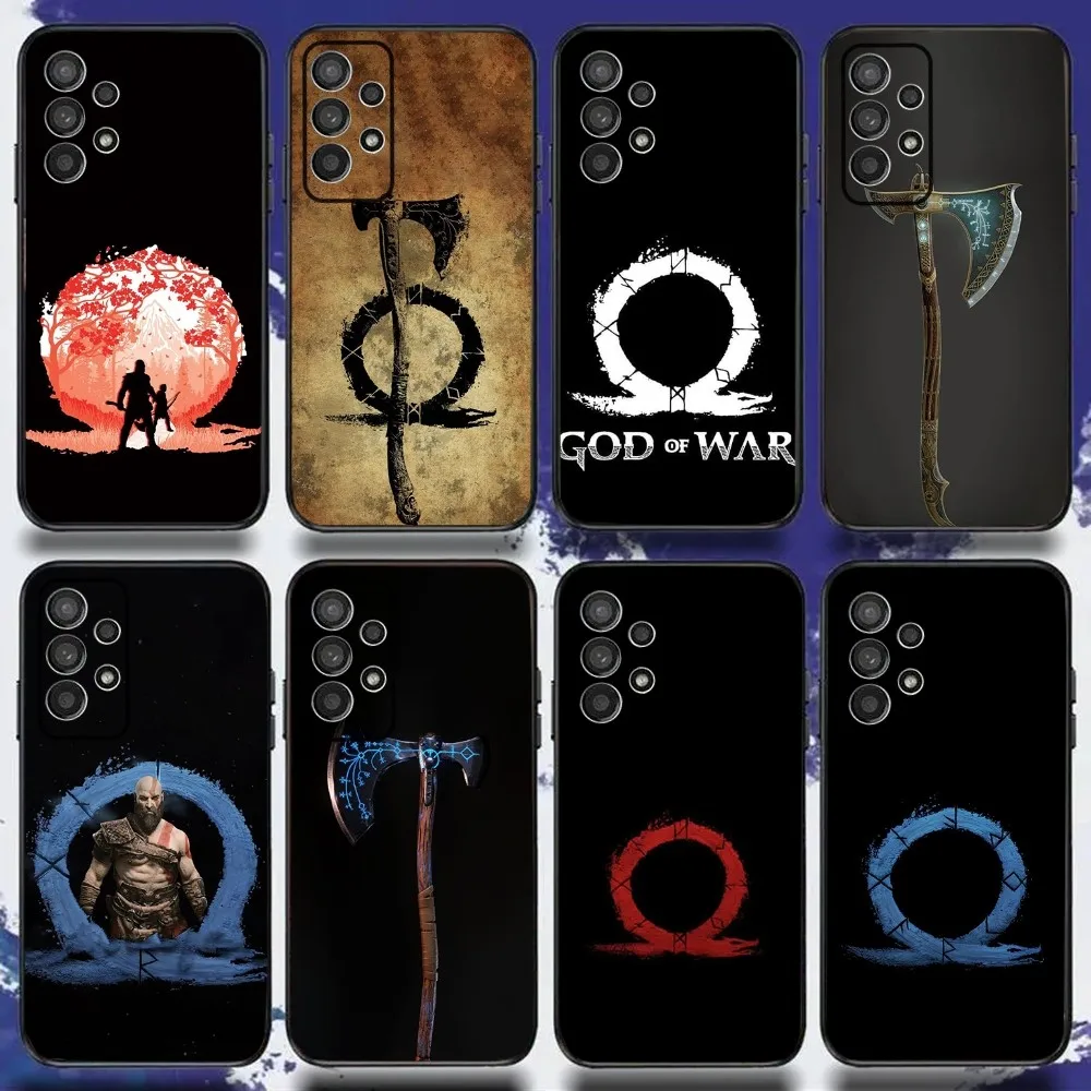 G-God of War Game Phone Case For Samsung S24,S21,S22,S23,S30,Ultra,S20,Plus,Fe,Lite,Note,10,9,5G Black Soft Cover