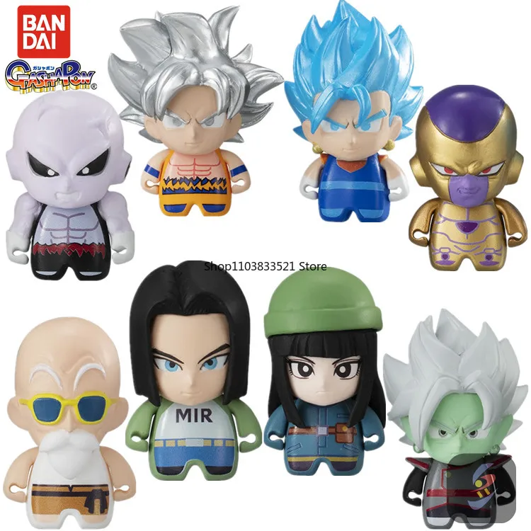 

Bandai Original Dragon Ball Super Vol.3 Gashapon Toy Vegeta IV Jiren Krillin Son Goku Q Version Action Figures Capsule Toys