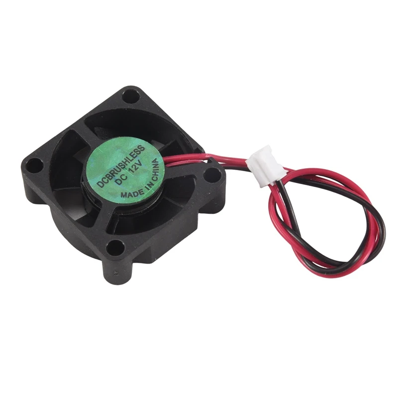 30 مم × 30 مم × 10 مم 2Pin تيار مستمر 12 فولت كم تحمل 6000 دورة في الدقيقة مروحة تبريد ABGI